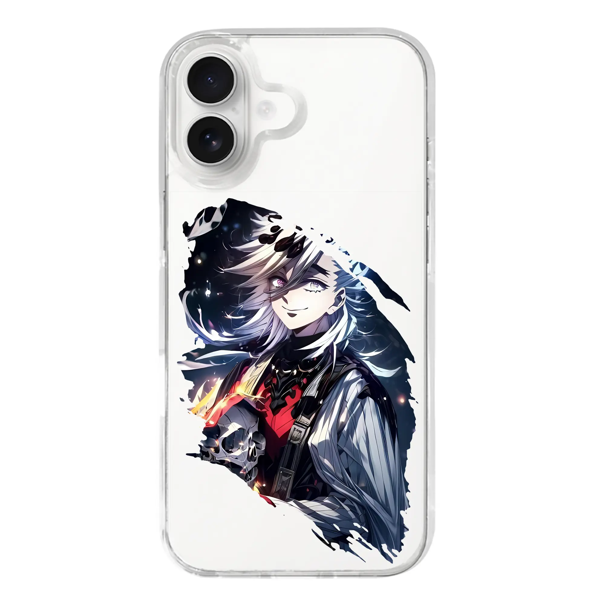 鬼滅の刃 グッズ,童磨 - iPhone 17シリーズ 透明スマホケース – 薄型・耐衝撃・精密フィット保護カバー